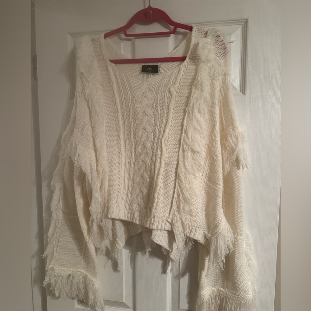 Vici Ivory Knit Pullover